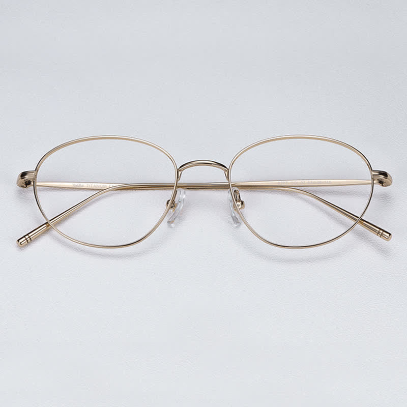 Spykay™ EG26707 Lightweight Titanium Oval Frame Anti-blue Light Glasses For Reading