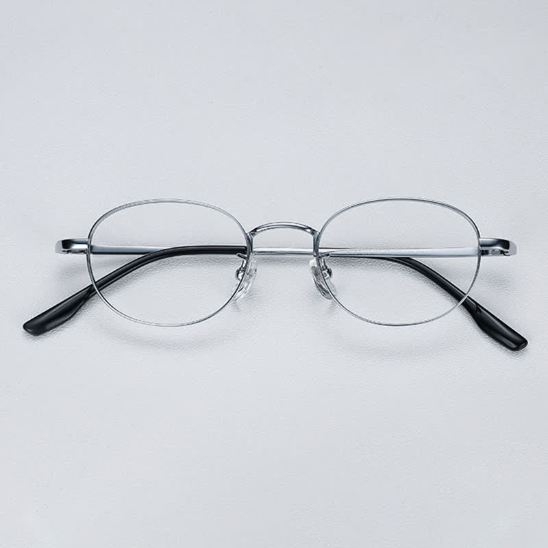 Spykay™ EG26730 Small Round Titanium Frame Anti-blue Light Glasses