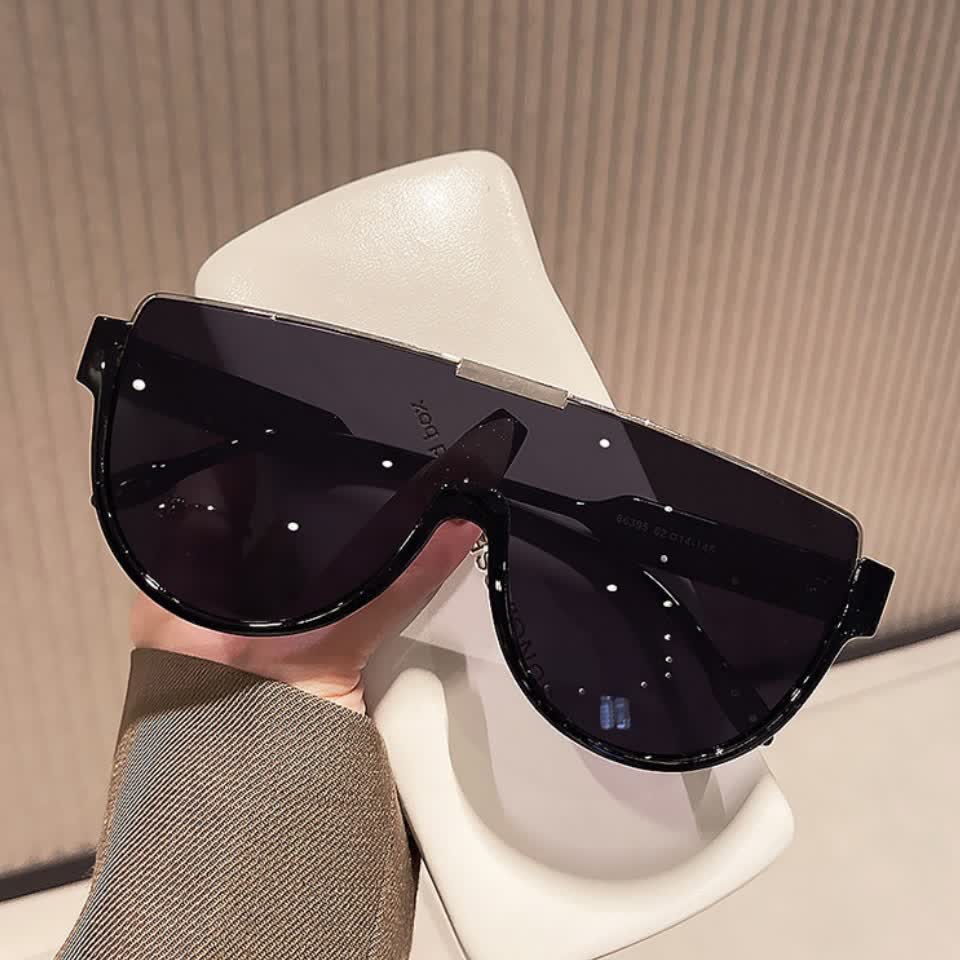 Spykay™ SG60679 Oversized Frame Semi-Rimless Aviator Sunglasses