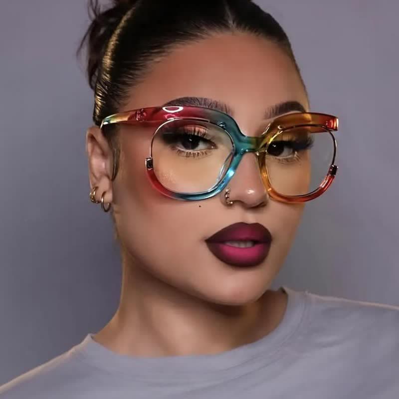 Spykay™ EG26670 Anti-blue Light Round Frames Owl Oversized Eyeglasses