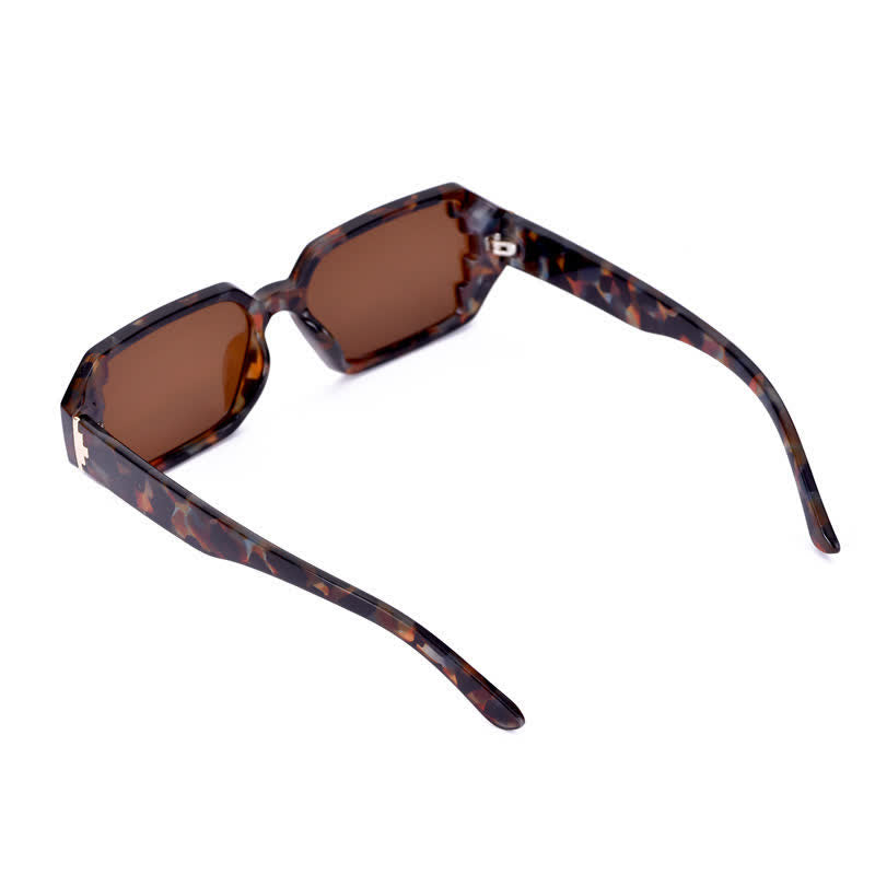 Spykay™ SG60689 Unisex Leopard Pattern Geometric Frame Sunglasses