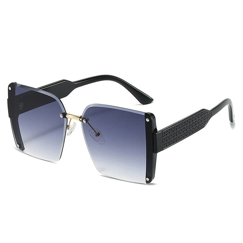 Spykay™ SG60835 Square Frame Oversized Rimless Sunglasses