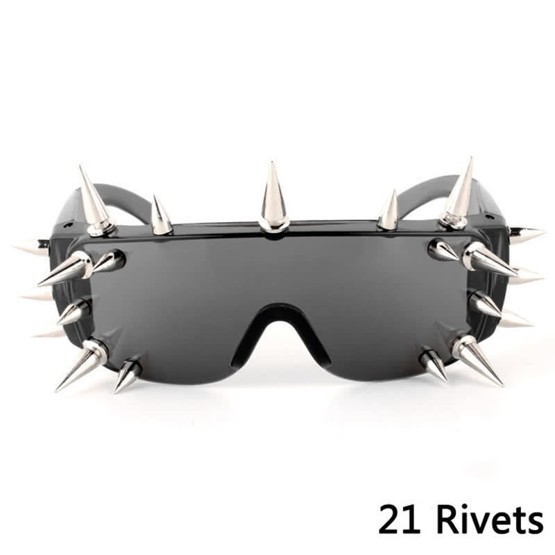 Spykay™ SG60834 Rivet Decor Y2K Cyberpunk Hipster Sunglasses