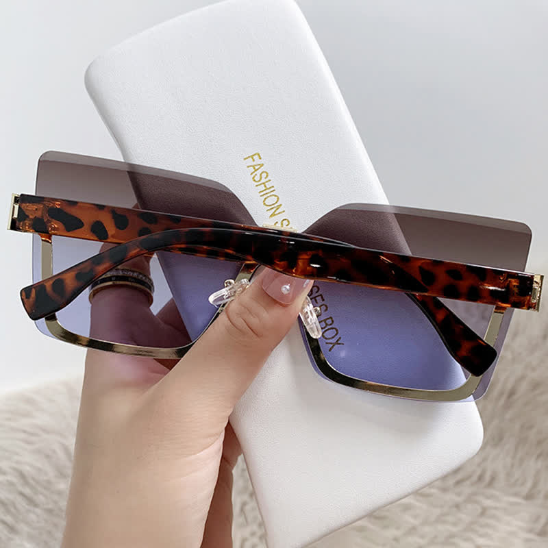 Spykay™ SG60862 Unisex Square Rimless Oversized Sunglasses