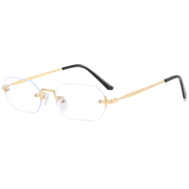 Spykay™ EG26774 Geometric Rimless Metal Temples Glasses
