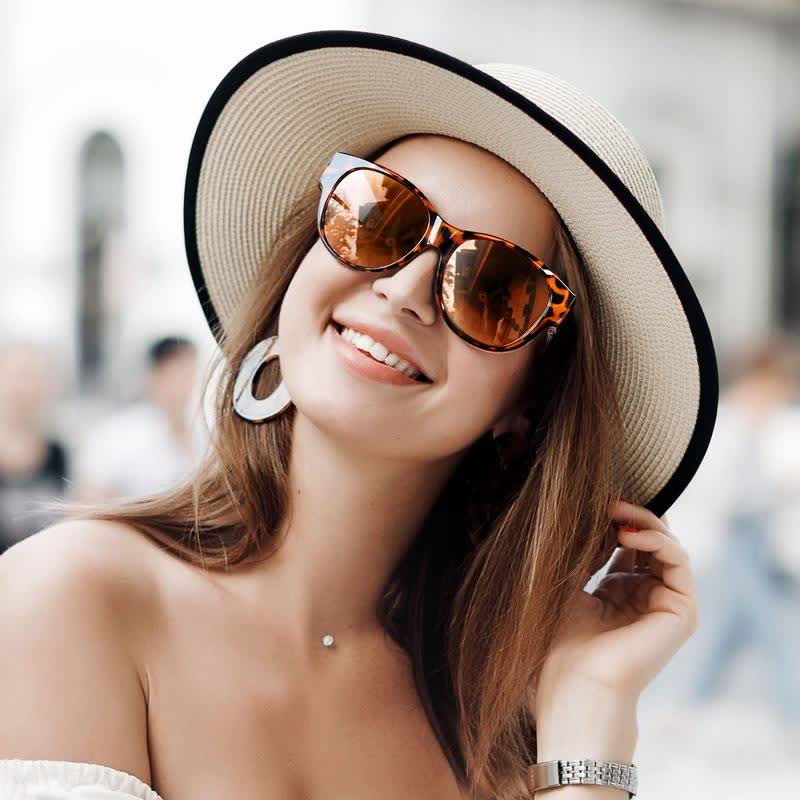 Spykay™ SG60901 Polarized Round Frame Driving Sunglasses Fit Over Glasses for Women Men