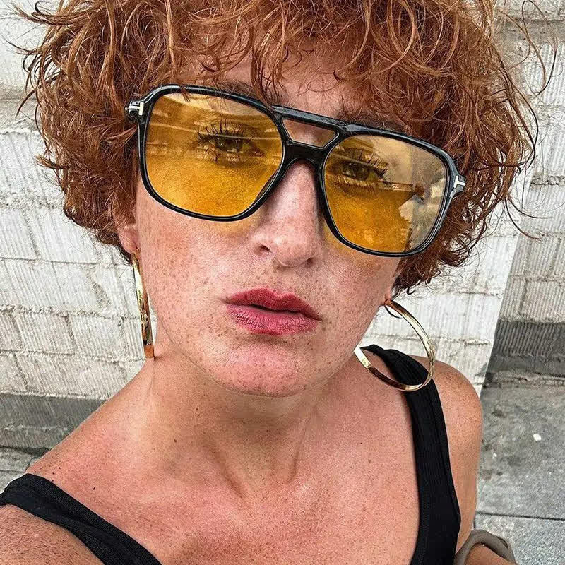 Spykay™ SG60710 Double Bridges Retro-Vintage Aviator Sunglasses