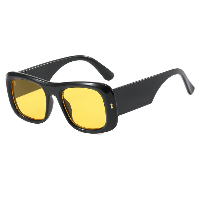 Spykay™ SG60905 Arrow Decor Square Frame Thick Sunglasses