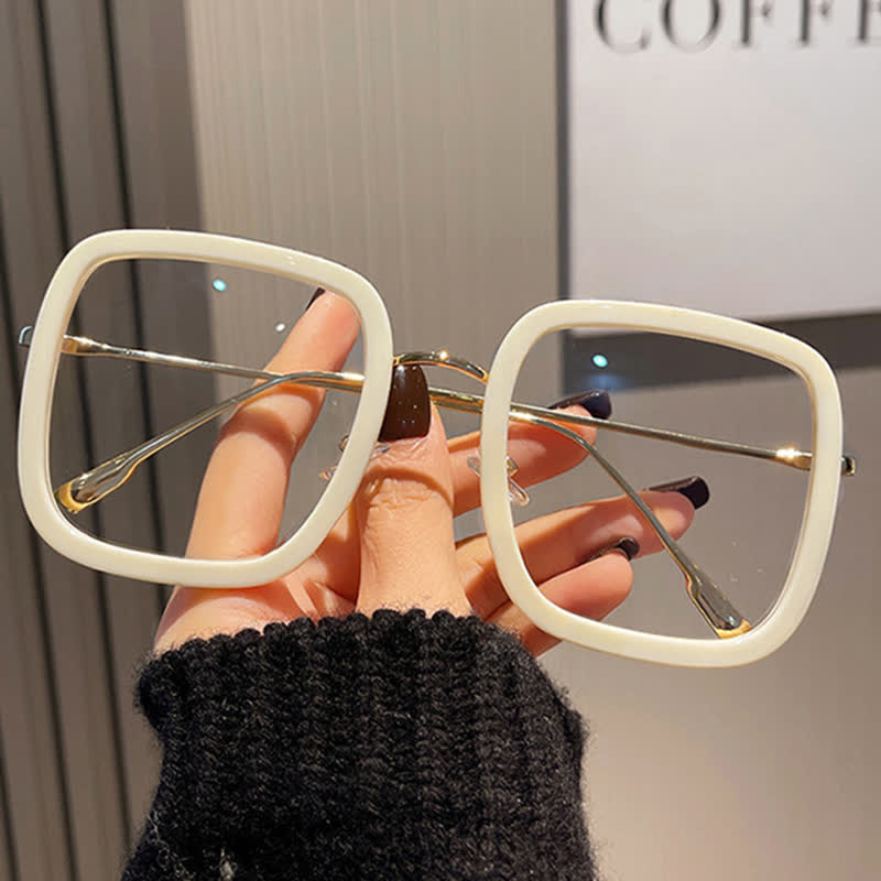 Spykay™ EG26796 Oversized Square Frame Anti-blue Light Classic Glasses