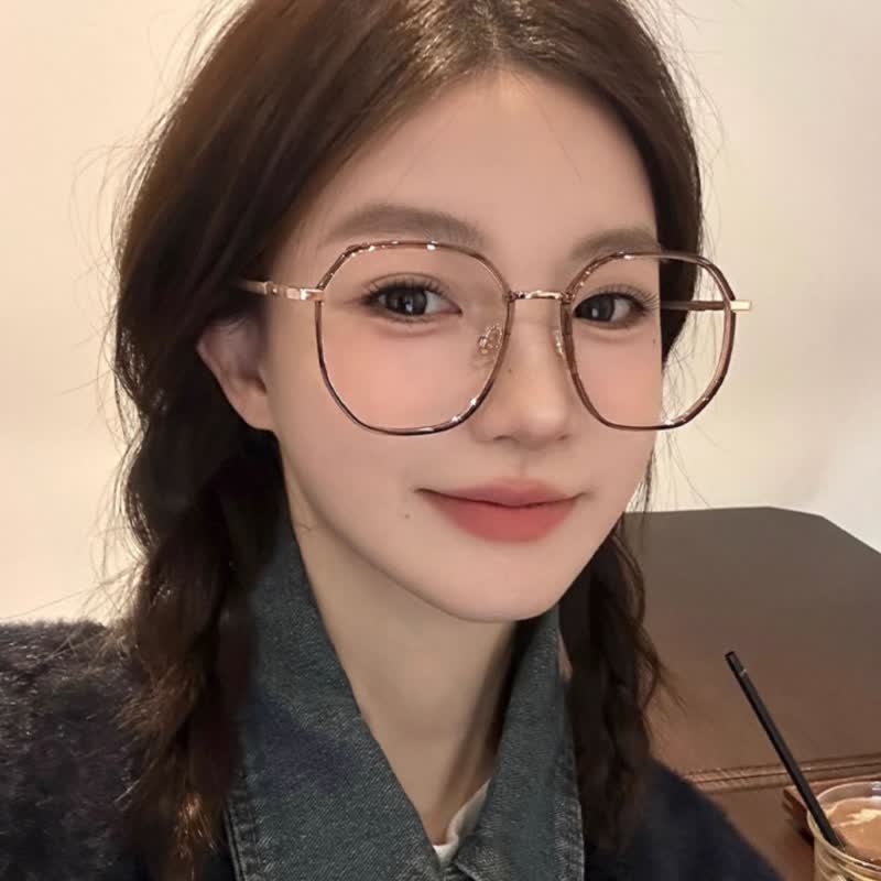 Spykay™ EG26793 Classic Geometric Large Frame Anti-blue Light Glasses