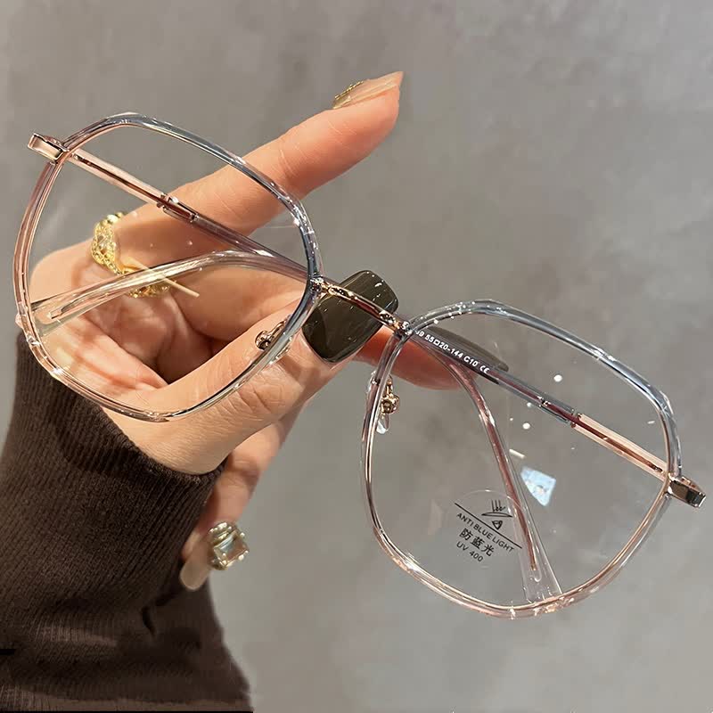 Spykay™ EG26793 Classic Geometric Large Frame Anti-blue Light Glasses