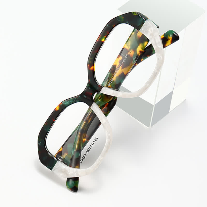 Spykay™ EG26797 Trendy Multicolor Geometric Frame Anti-blue Light Glasses