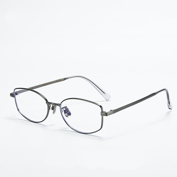 Spykay™ EG26806 Lightweight Vintage Oval Titanium Frame Anti-blue Light Glasses
