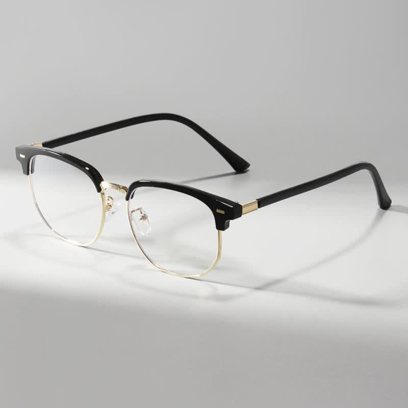 Spykay™ EG26807 Semi-Rimless Square Frame Anti-blue Light Browline Glasses