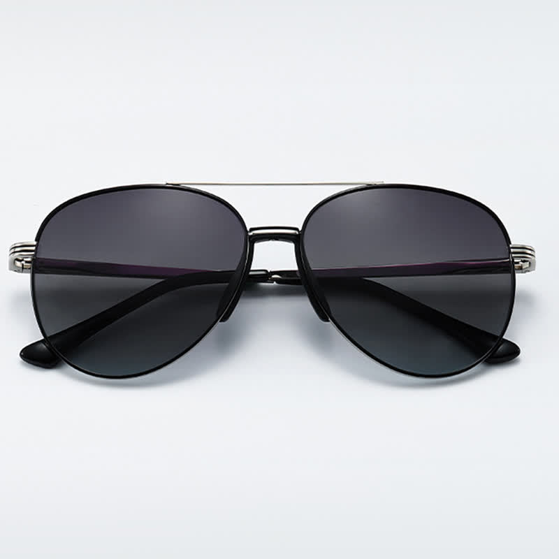 Spykay™ SG60935 Double Bridges Hipster Polarized Photochromic Aviator Sunglasses