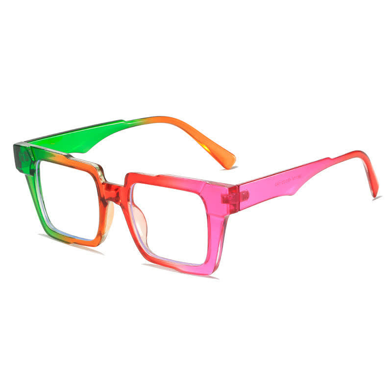 Spykay™ EG26815 Fashion Colorblock Square Frame Anti-blue Light Glasses