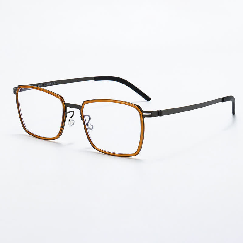 Spykay™ EG26820 Lightweight Titanium Square Frame Anti-blue Light Glasses
