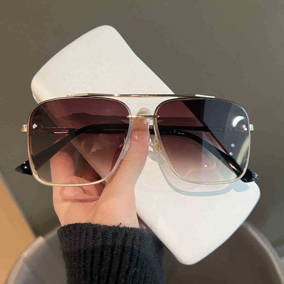 Spykay™ SG60949 Double Bridges Unisex Aviator Sunglasses