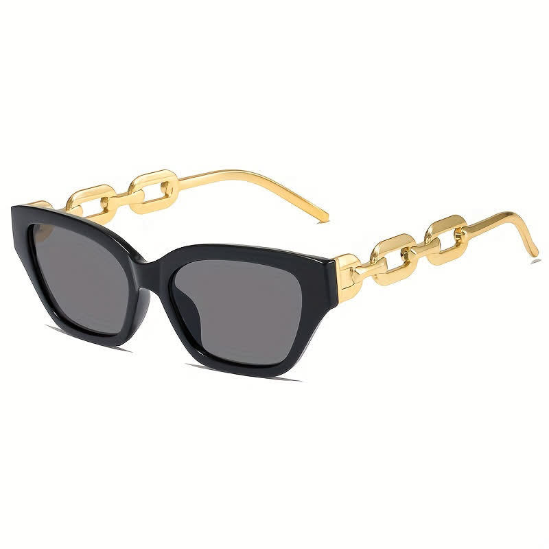 Spykay™ SG60953 Retro Cat-Eye Chain Temples Trendy Sunglasses