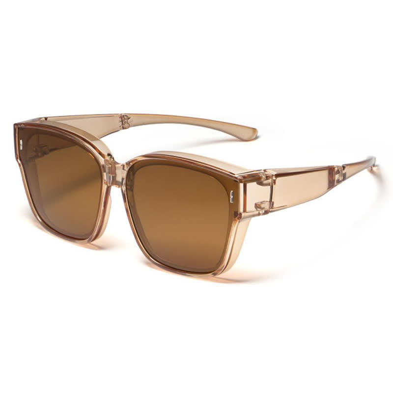 Spykay™ SG60956 Fit Over Glasses Square Frame Foldable Sunglasses for Women Men