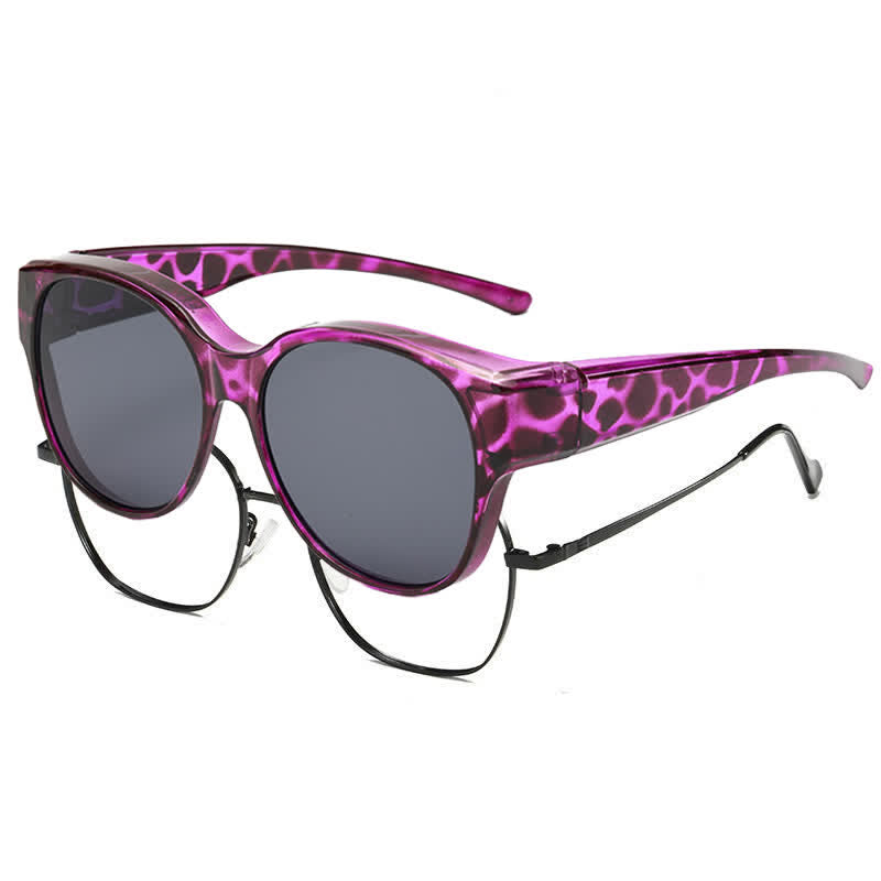 Spykay™ SG60901 Polarized Round Frame Driving Sunglasses Fit Over Glasses for Women Men