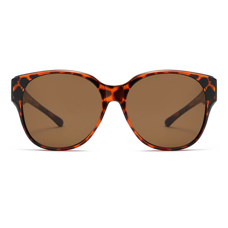 Spykay™ SG60901 Polarized Round Frame Driving Sunglasses Fit Over Glasses for Women Men