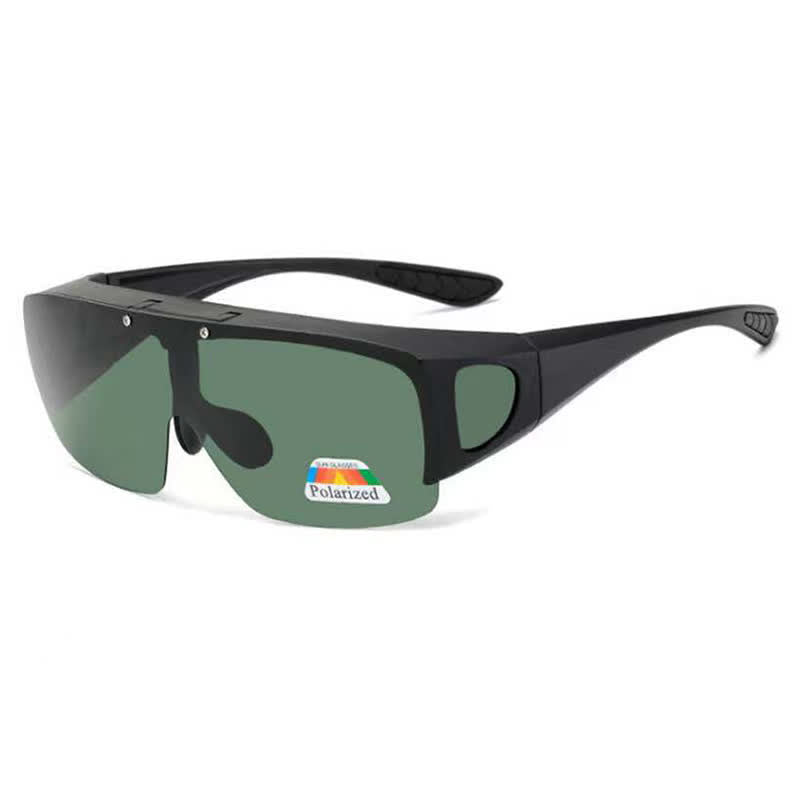 Spykay™ SG60962 Fit Over Glasses Clip-On Lenses Polarized Sunglasses for Driving&Cycling