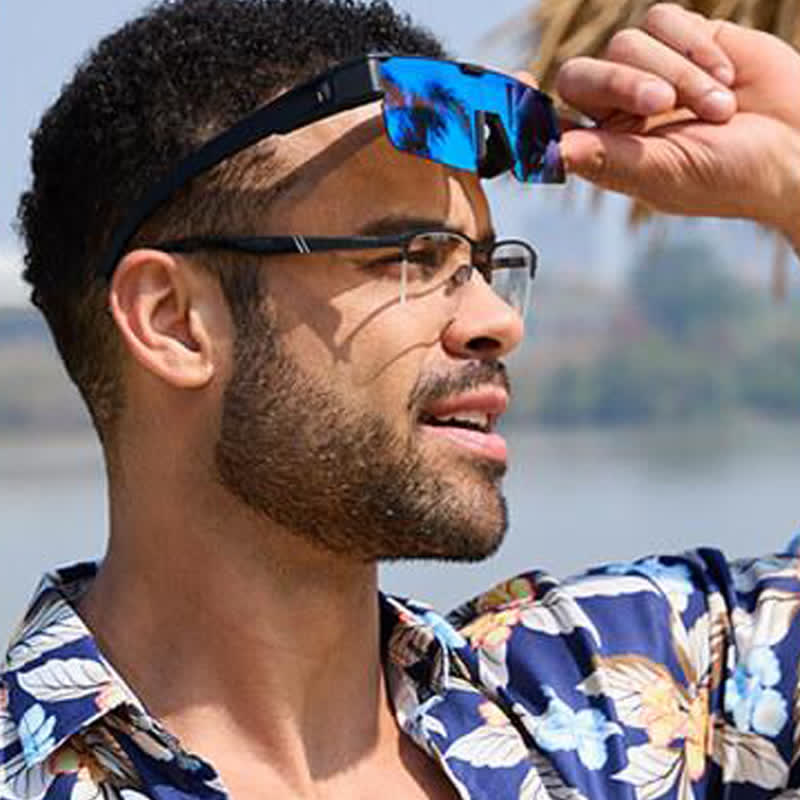 Spykay™ SG60974 Fit Over Glasses Polarized One-piece Sunglasses