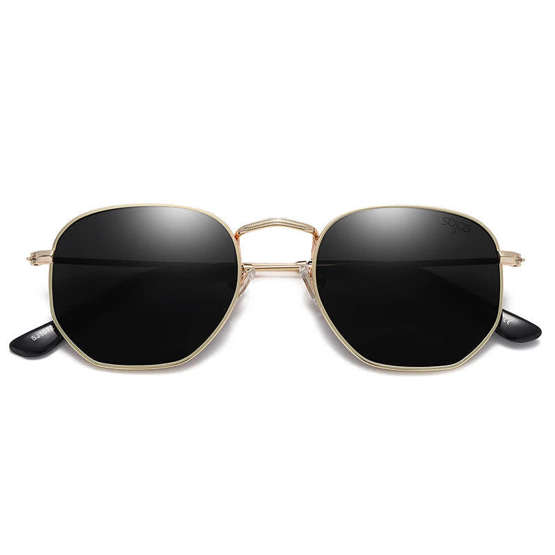 Spykay™ SG60977 Hipster Geometric Frame Metal Retro Sunglasses