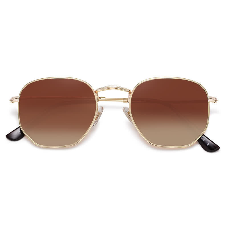 Spykay™ SG60977 Hipster Geometric Frame Metal Retro Sunglasses