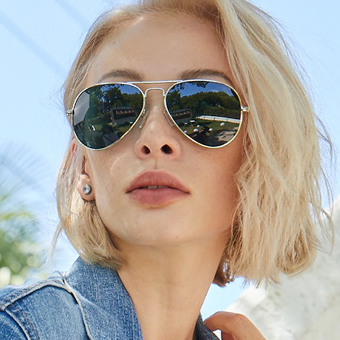Spykay™ SG60978 Hipster Metal Retro Aviator Sunglasses