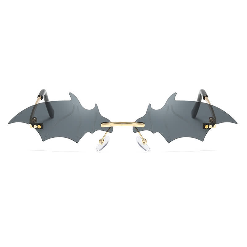 Spykay™ SG60992 Halloween Rimless Devil Vampire Bat Wing Sunglasses for Women Men