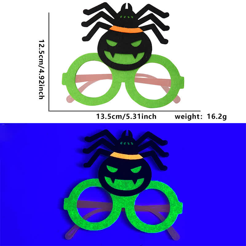Spykay™ EG26831 Halloween Spider Ghost Pumpkin Fluorescent Glasses for Adults&Children