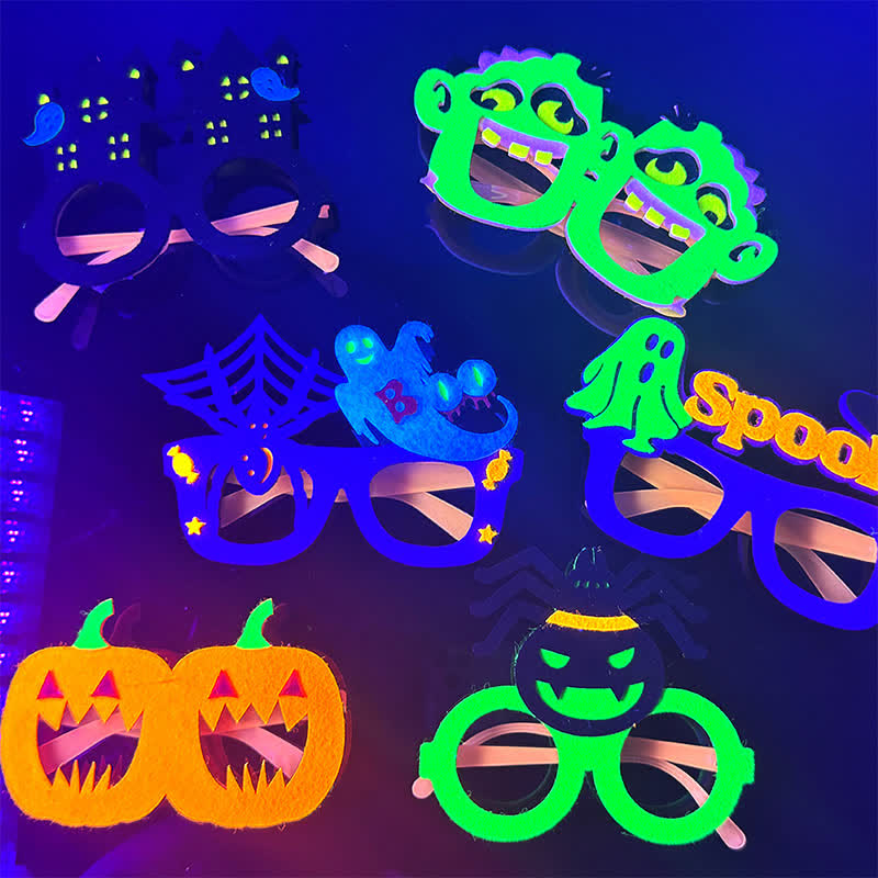 Spykay™ EG26831 Halloween Spider Ghost Pumpkin Fluorescent Glasses for Adults&Children