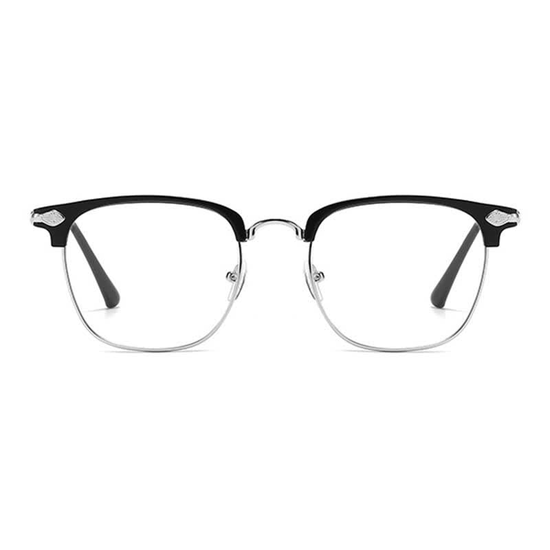 Spykay™ EG26834 Semi-Rimless Unisex Retro Square Frame Anti-blue Light Browline Glasses