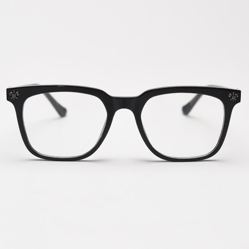 Spykay™ EG26839 Classic Cross Decor Square Frame Anti-blue Light Glasses