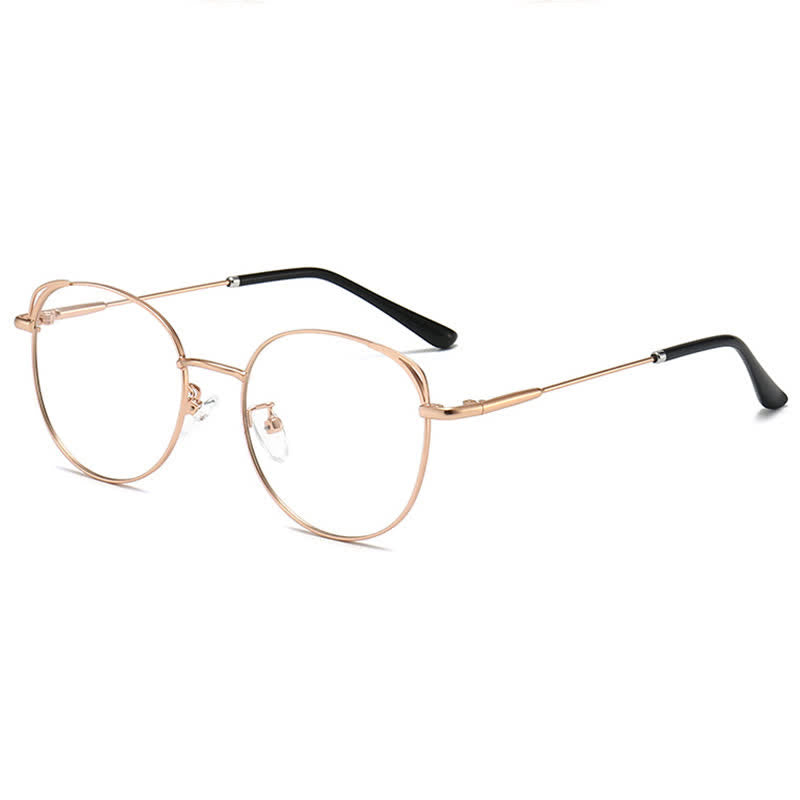 Spykay™ EG26840 Fashion Cat-Eye Metal Oval Frame Anti-blue Light Glasses