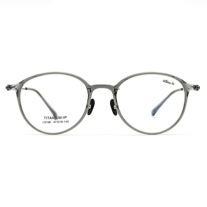 Spykay™ EG26847 Lightweight Classic Round Frame Anti-blue Light Simple Glasses