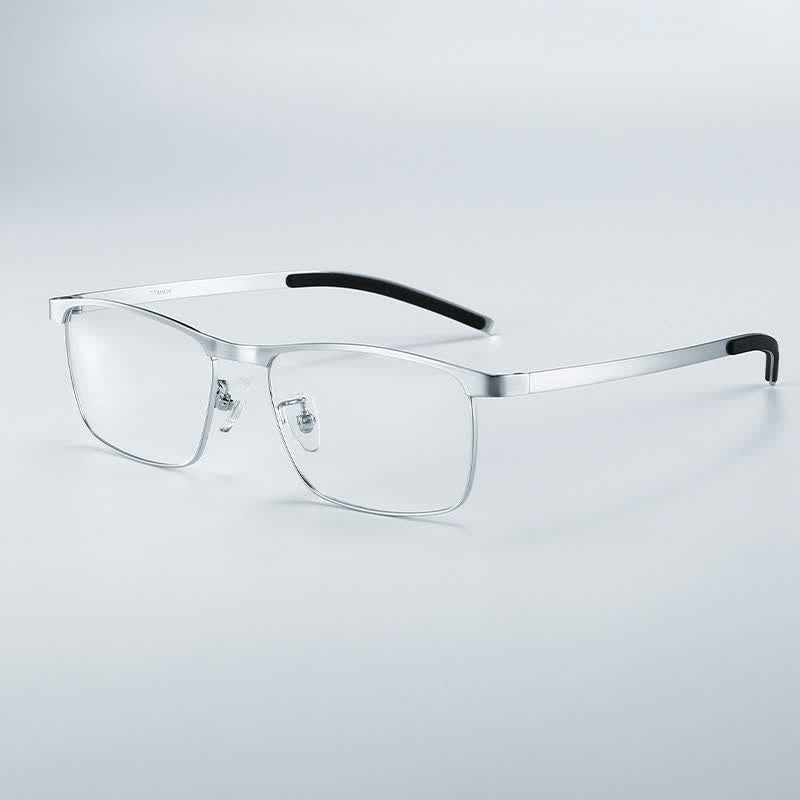 Spykay™ EG26852 Rectangle Titanium Frame Anti-blue Light Classic Glasses