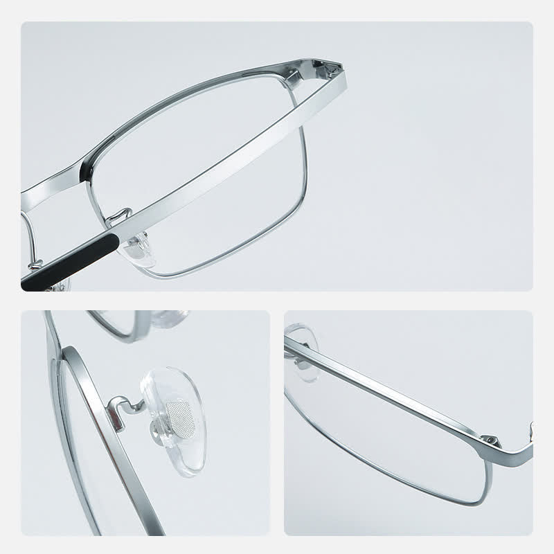 Spykay™ EG26852 Rectangle Titanium Frame Anti-blue Light Classic Glasses