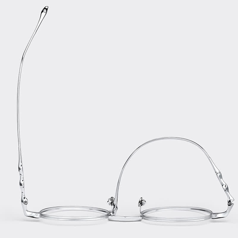 Spykay™ EG26853 Round Titanium Frame Anti-blue Light Classic Glasses