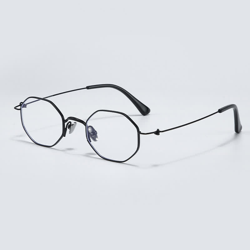 Spykay™ EG26854 Geometric Titanium Frame Anti-blue Light Simple Glasses