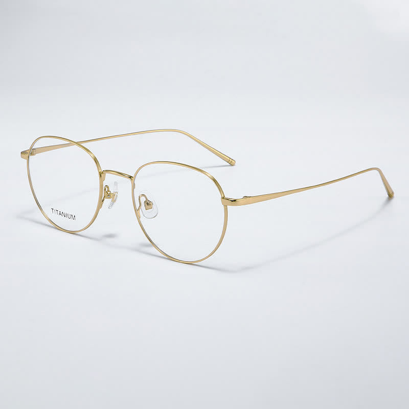 Spykay™ EG26857 Round Titanium Lightweight Frame Anti-blue Light Simple Glasses