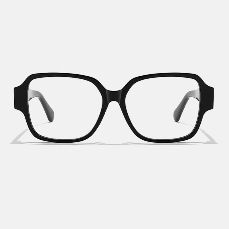 Spykay™ EG26858 Square Frame Heart Temples Anti-blue Light Simple Glasses with Nylon Lenses