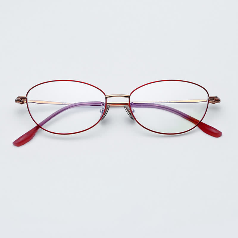 Spykay™ EG26856 Butterfly Titanium Lightweight Frame Anti-blue Light Simple Glasses