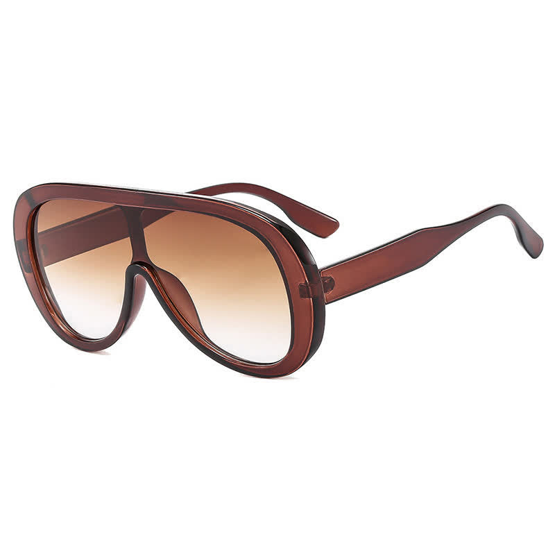Spykay™ SG61001 Unisex Oversized One-piece Frame Aviator Sunglasses