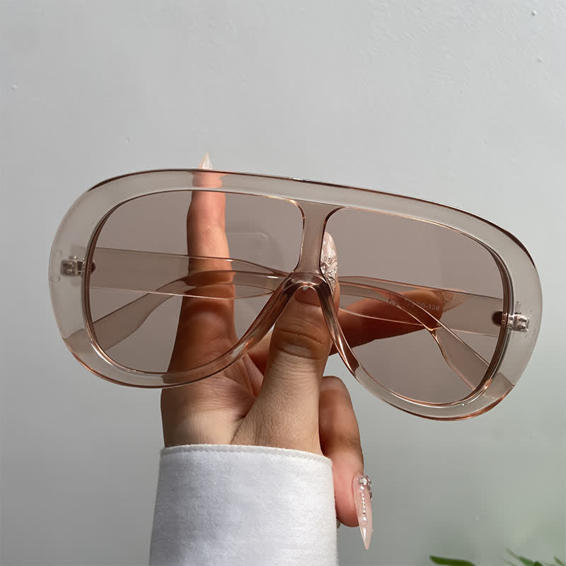 Spykay™ SG61001 Unisex Oversized One-piece Frame Aviator Sunglasses