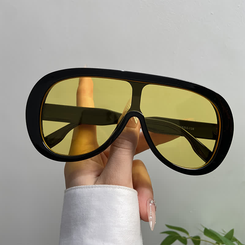 Spykay™ SG61001 Unisex Oversized One-piece Frame Aviator Sunglasses