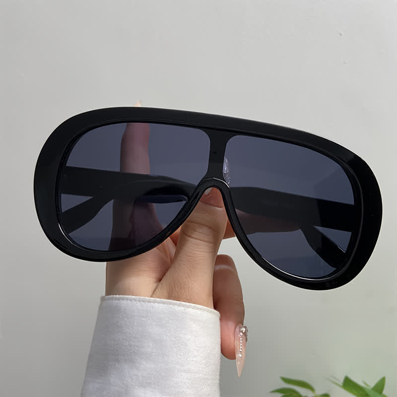 Spykay™ SG61001 Unisex Oversized One-piece Frame Aviator Sunglasses