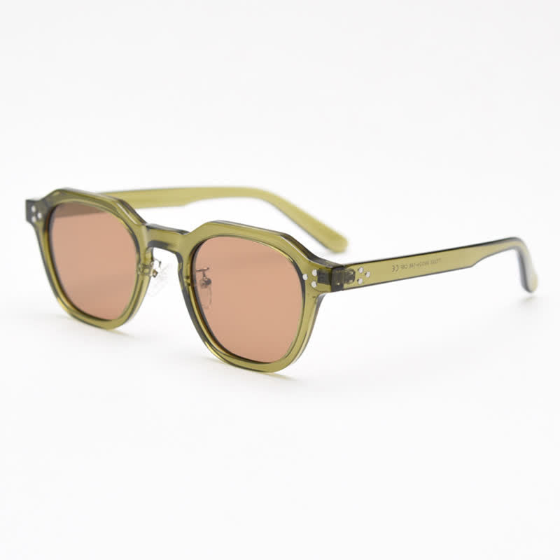 Spykay™ SG61000 Unisex Retro Geometric Frame Polarized Sunglasses